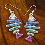 Dichroic Glass Earings Dichroic Glass Earings