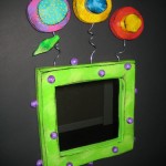 Green Wall Mirror  10 x 12