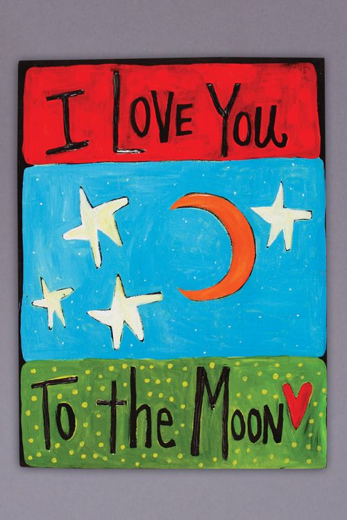 I Love You To The Moon 18x24