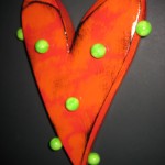 Red Dot Heart 17 x 5
