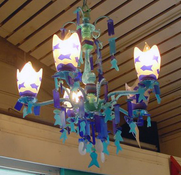 Dramatic Lamps And Lighting, Glass Jellyfish Light Fixture